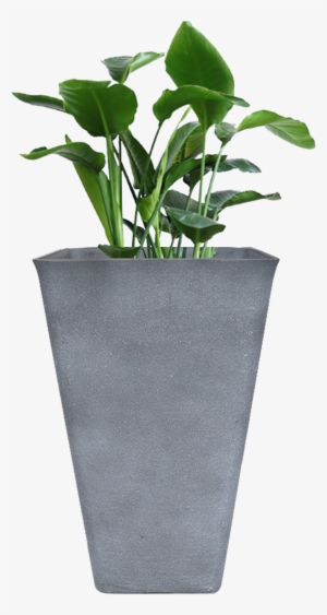 Tall Planter 26 Inch Large Rectangular Resin Clay Flower - Outdoor Planters #3270942