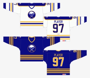 Exactly The Same As Above, But Without The Numbers - Buffalo Sabres Jerseys From 1970 #3272655