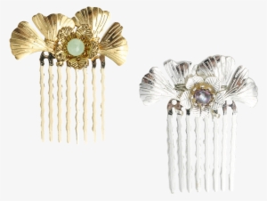 Ginkgo Leaf Hair Comb #3273151