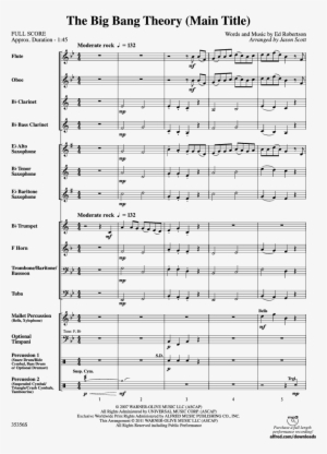 The Big Bang Theory Thumbnail - March Bits And Pieces Sheet Music For Clarinet #3274020