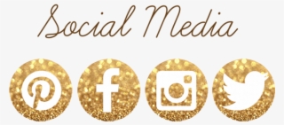 Social Media - Gold Facebook And Instagram Logo #3274239