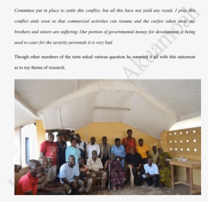 Nana Okotor Kofi Iii And Elders With Research Team - Canopy #3275058
