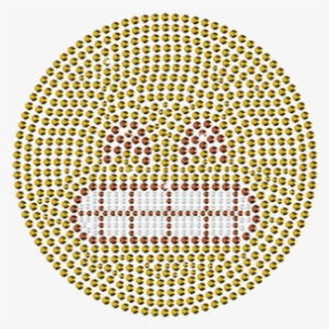 Grimmacing Face Emoji Design With Rhinestud - Emoji #3275240