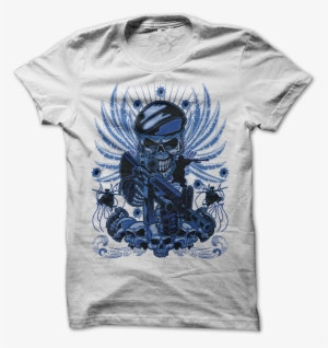 Blue Skull Tee - Mockup #3276671