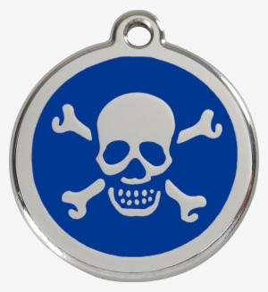 1xbnm, 9330725031678, Image - Red Dingo Skull Cross Bones Pet Id Tag - Red #3276694
