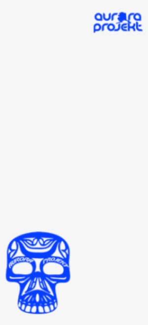 W Skull Neon Blue - Sign #3276950