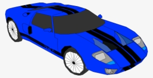 Yellow Sports Car Clipart - Blue Sports Car Clipart #3277527