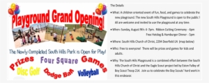 Grand Opening South Hills Playground - South Hills Church Of Christ #3277845 Grand Opening South Hills Playground - South Hills Church Of Christ #3277845