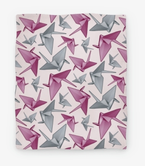 Origami Paper Crane Blanket - Origami Paper Crane Tote Bag: Funny Tote Bag From Lookhuman. #3277847