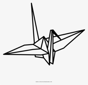 Origami Crane Coloring Page - Coloring Book #3278033