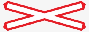 Warning For A Railroad Crossing With 1 Railway - Однопутная Железная Дорога Знак #3278062