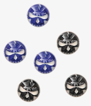 Blue Flaming Skull Png Download - Emblem #3278370