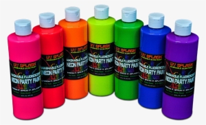 Paint Neon Paint Rainbow Mine 10mg - 12-pack Uv Splash Washable Fluorescent Neon Party Paint #3278825