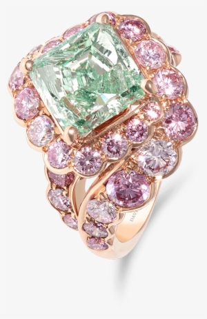 Ring 11012474 Green Diamond Ring Copy - Diamond #3279405