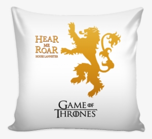 Game Of Thrones Pillow Cover Hear Me Roar House Lannister - Game Of Thrones Lannister Lion #3280131