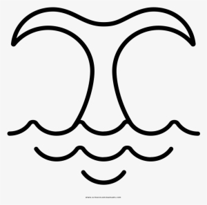 Whale Tail Coloring Page - Cola De Ballena Dibujo #3280944