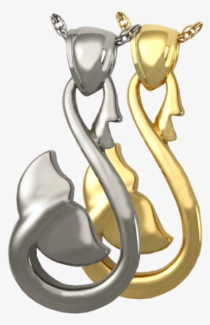 Infinity Whale Tail Cremation Jewelry Shown In Silver - Crescent #3281047