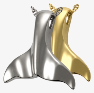 Whale Tail Urn Pendant - Cremation Memorial Jewelry: Sterling Silver Whale Tail #3281090