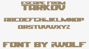 Font 2 - Escape From Tarkov Font #3281265