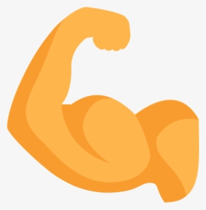 Free Flexing Arm Emoji - Biceps Png #3281427