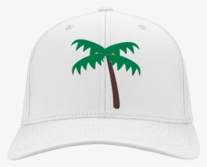 Palm Tree Emoji C813 Port Authority Flex Fit Twill - Palm Tree Emoji Cp86 Port & Co. Five Panel Twill #3281501