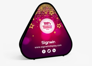 Large Triangular Pop Up A-frame Banner Stand - Banner #3281779