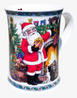 Dunoon Cotswold It's Christmas Fireplace With Holly #3281884