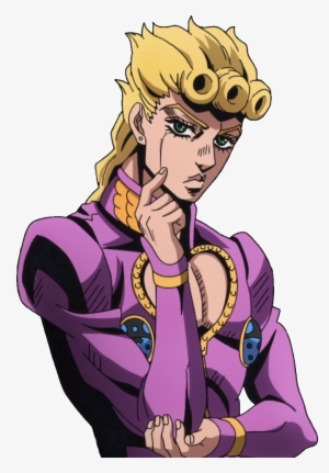 Fictional Character Man Purple Human Hair Color Cartoon - Giorno Giovanna #3281963