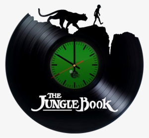 The Jungle Book Handmade Vinyl Record Wall Clock Fan - Disney: The Jungle Book (2016) Soundtrack #3282064