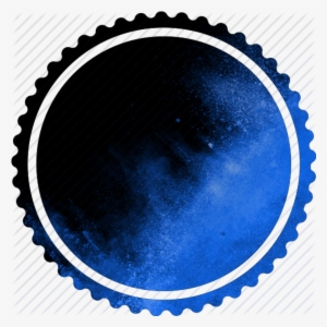 Circle Banner Frame Overlap Overlays Blue - Banner Frame In Picsart #3282140