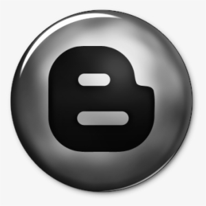 102334 Ultra Glossy Silver Button Icon Social Media - Blogger Icon #3282300