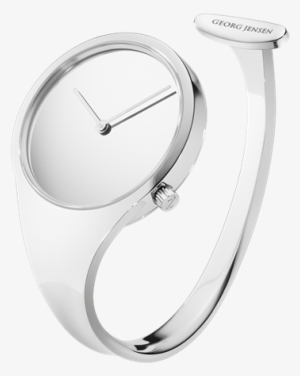 Georg Jensen Vivianna Steel 34 Mm Dial Bangle Watch #3282623