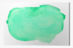 Green Watercolor Brush Strokes Canvas Print • Pixers® - Illustration #3282784