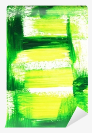 Vibrant Green And Yellow Brush Strokes - Yellow #3282847