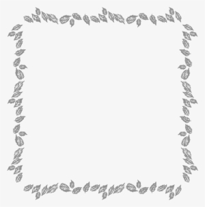 Free Digital Frames Leaves Border Stationary Designs - Leaf Frame Black And White #3282938