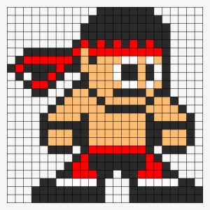 Liu Kang Perler Bead Pattern Perler Bead Pattern / - Pixel Art Mortal Kombat #3283697