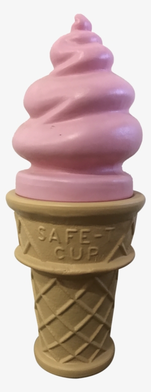 Pink Ice Cream Swirl Cone - Ice Cream Cone Swirl #3284601