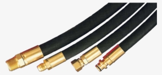 Rubber Black Hydraulic Hose Pipe - Hydraulic Hose Fittings Png #3285092