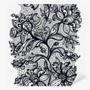 Abstract Lace Ribbon Seamless Pattern With Elements - Silk Print Transparent Case For Samsung Galaxy S8 - #3285368