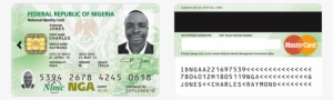 The New Nigerian National Eid Card - Nigeria Id Card Back #3285432