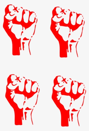 Four Red Fists Clip Art - Anti Nwo Illuminati #3287430
