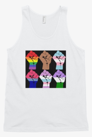 6 Fists Resist Classic Men's Tank Top - Tote Bag #3287487