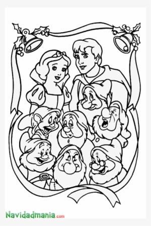 Раскраска Белоснежка И Семь Гномов #3287660