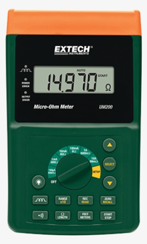 High Resolution Micro-ohm Meter - Extech Um200 High Resolution Micro-ohm Meter #3288361
