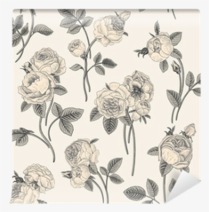 Vintage Vector Seamless Pattern With Bouquets Of Flowers #3288859