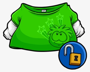 Green Skater Shirt - Club Penguin Green Shirt #3288905