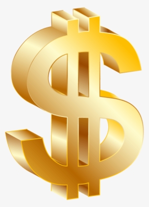 Sifrao De Dinheiro - Gold Dollar Sign Png #3289534