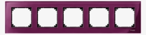Mtn4050 3206 Real Glass Frame, 5 Gang, Ruby Red, M #3290222