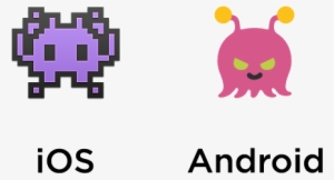 The Differences In Appearance May Result In The Recipient - Space Invader Emoji Android #3290687