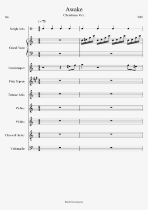 Awake Sheet Music Composed By Bts 1 Of 29 Pages - Bts Jin Awake Piano Sheet #3290785